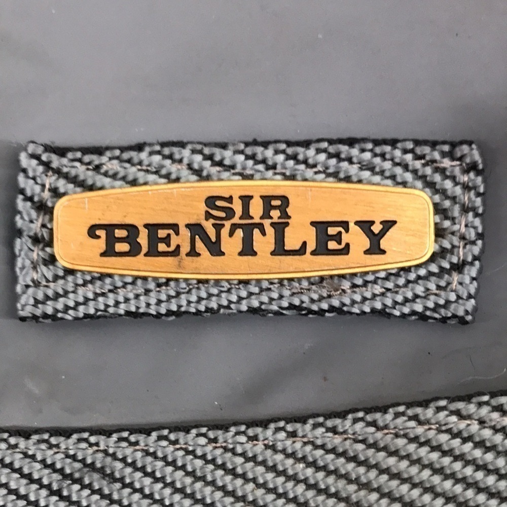 SIR BENTLEY—Vintage—Large Gray Lightweight Foldable Tote Bag 18 1/2” x 12” - Picture 3 of 15